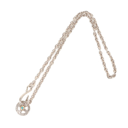 金縄目ターコイズ ネイティブホイール付き イーグルフック 太丸チェーン