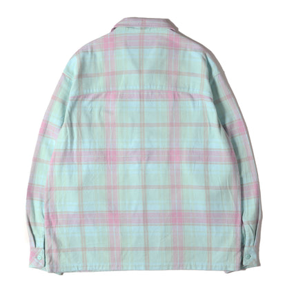 25SS フルジップ チェック ヘビー フランネルシャツ(PLAID ZIP UP SHIRT)