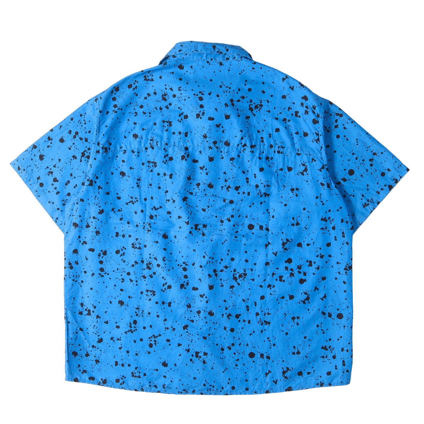 25SS スプラッター柄 コットン/シルク オープンカラー 半袖シャツ(S/S SPLATTER SHIRT)