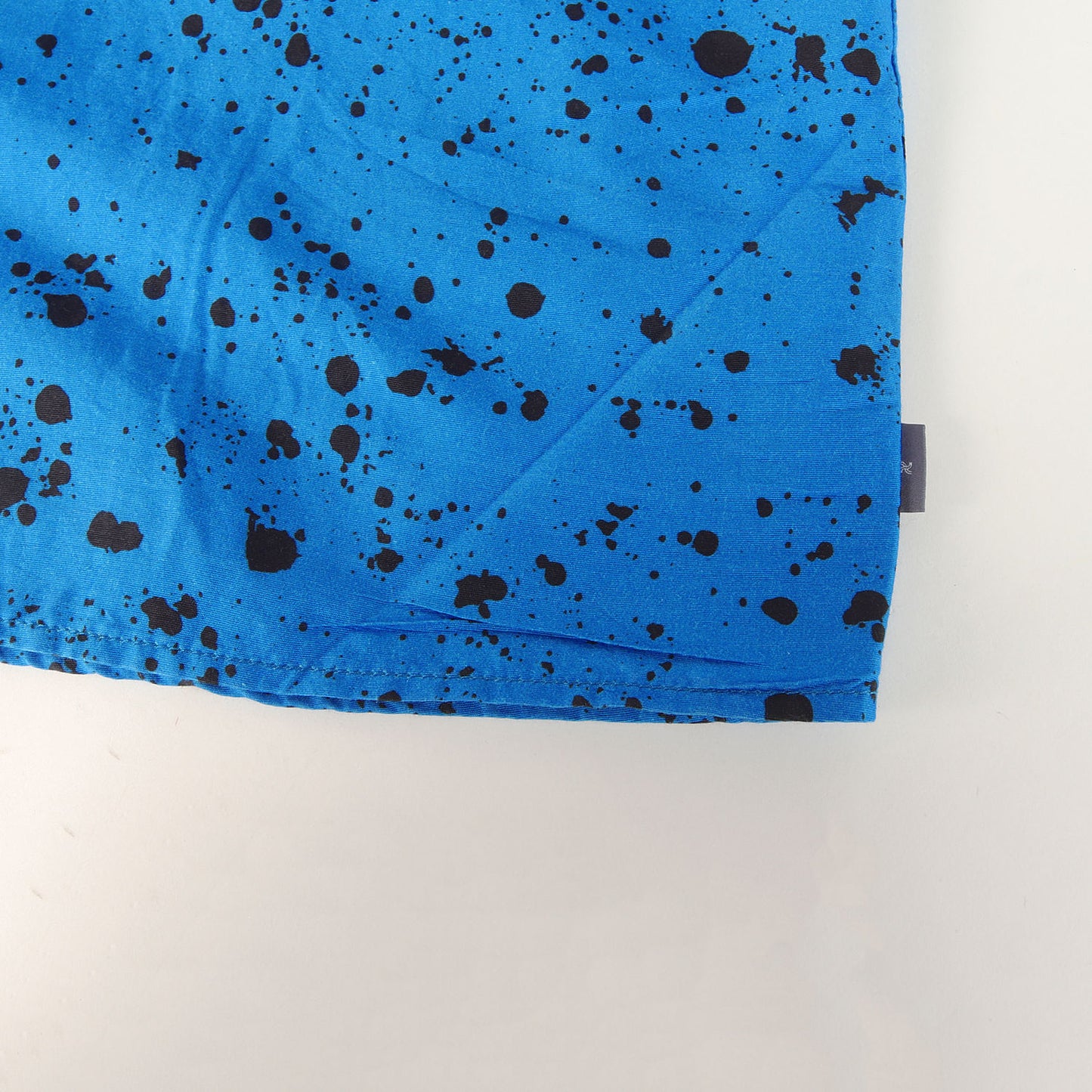 25SS スプラッター柄 コットン/シルク オープンカラー 半袖シャツ(S/S SPLATTER SHIRT)