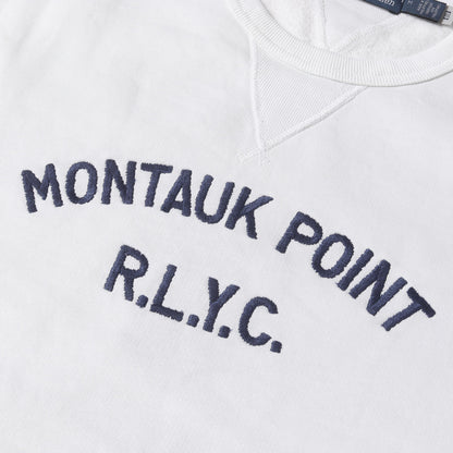 [現行モデル] MONTAUK POINT ロゴ刺繍 前V クルーネック スウェット