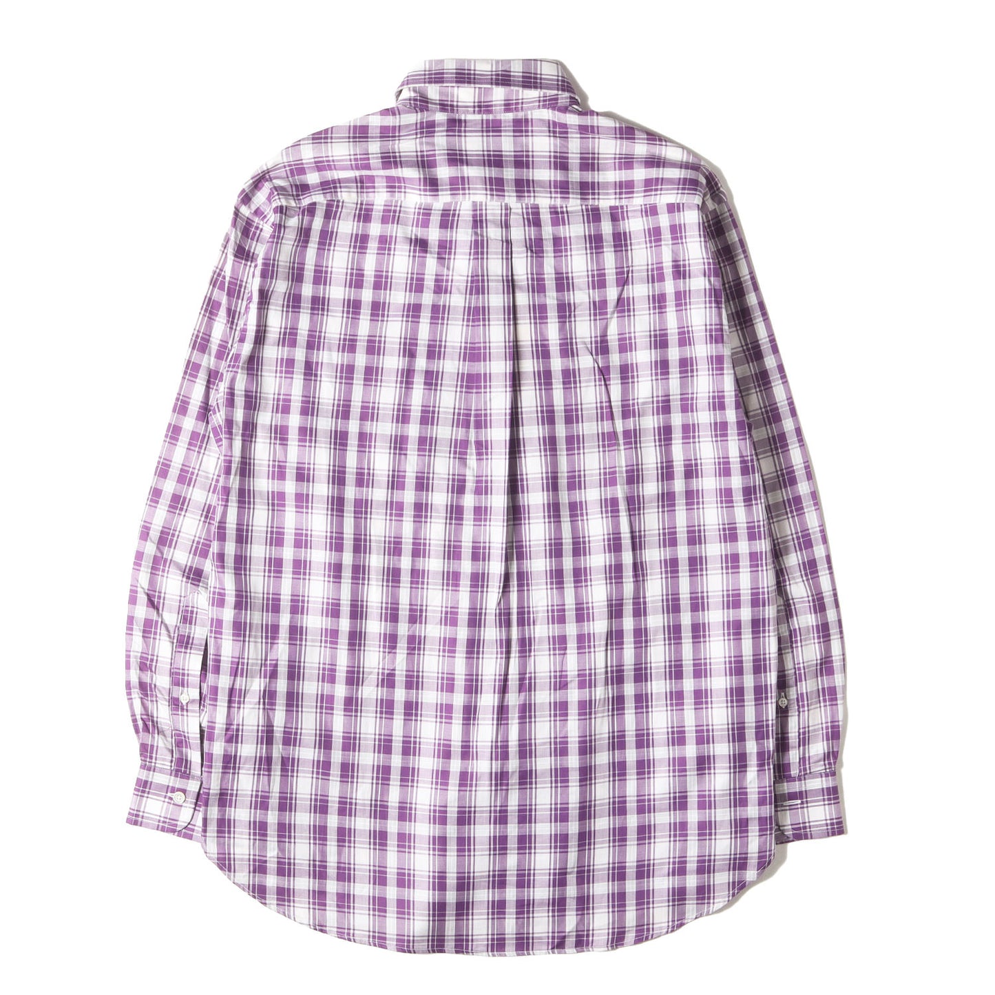 マチ付き チェック コットン BD シャツ USA製