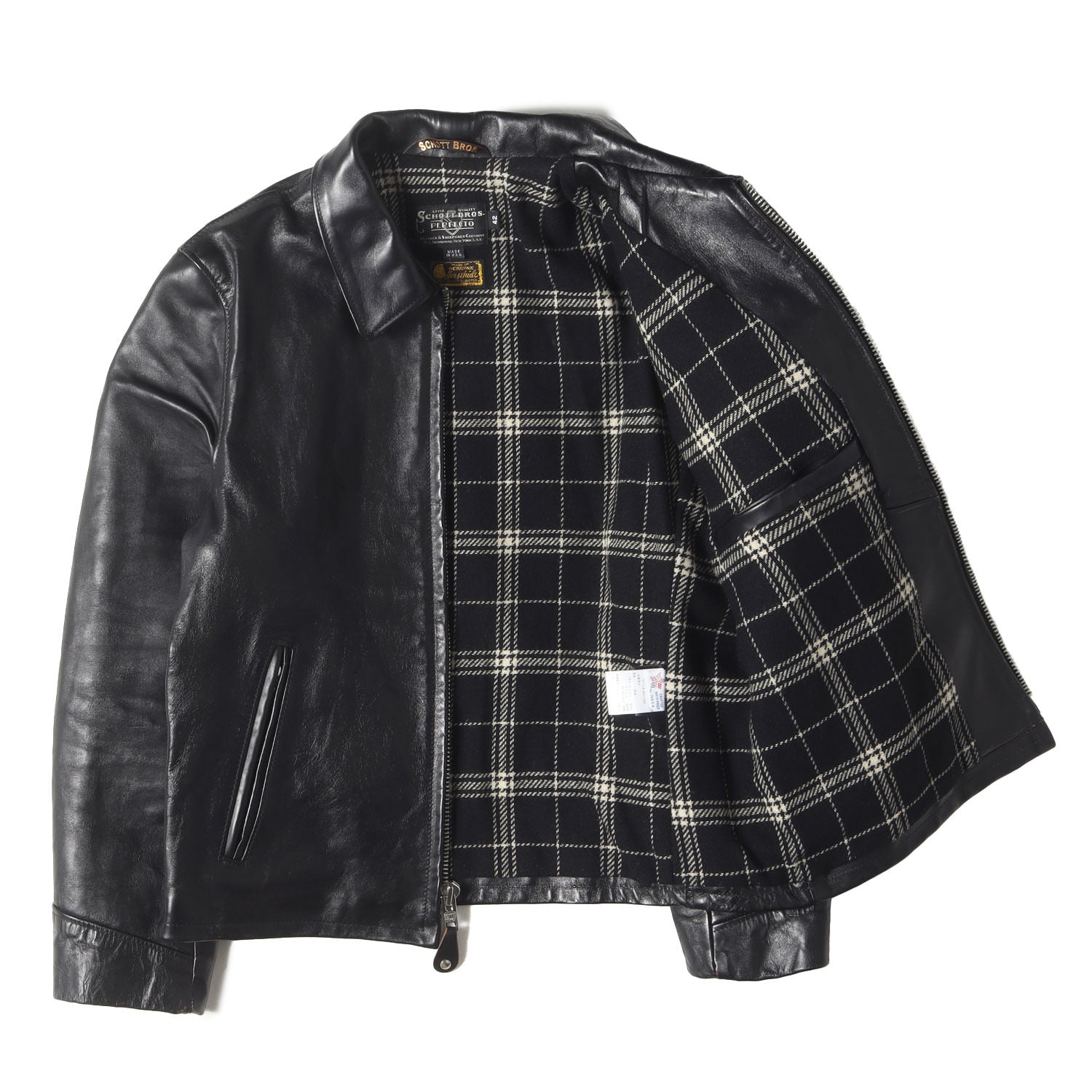 USA製 6103JH] ホースハイドレザー シングル トラッカー ジャケット