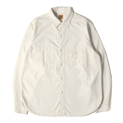 24AW ハート ガチャポケット シャンブレー ワークシャツ(CHAMBRAY WORK SHIRT)
