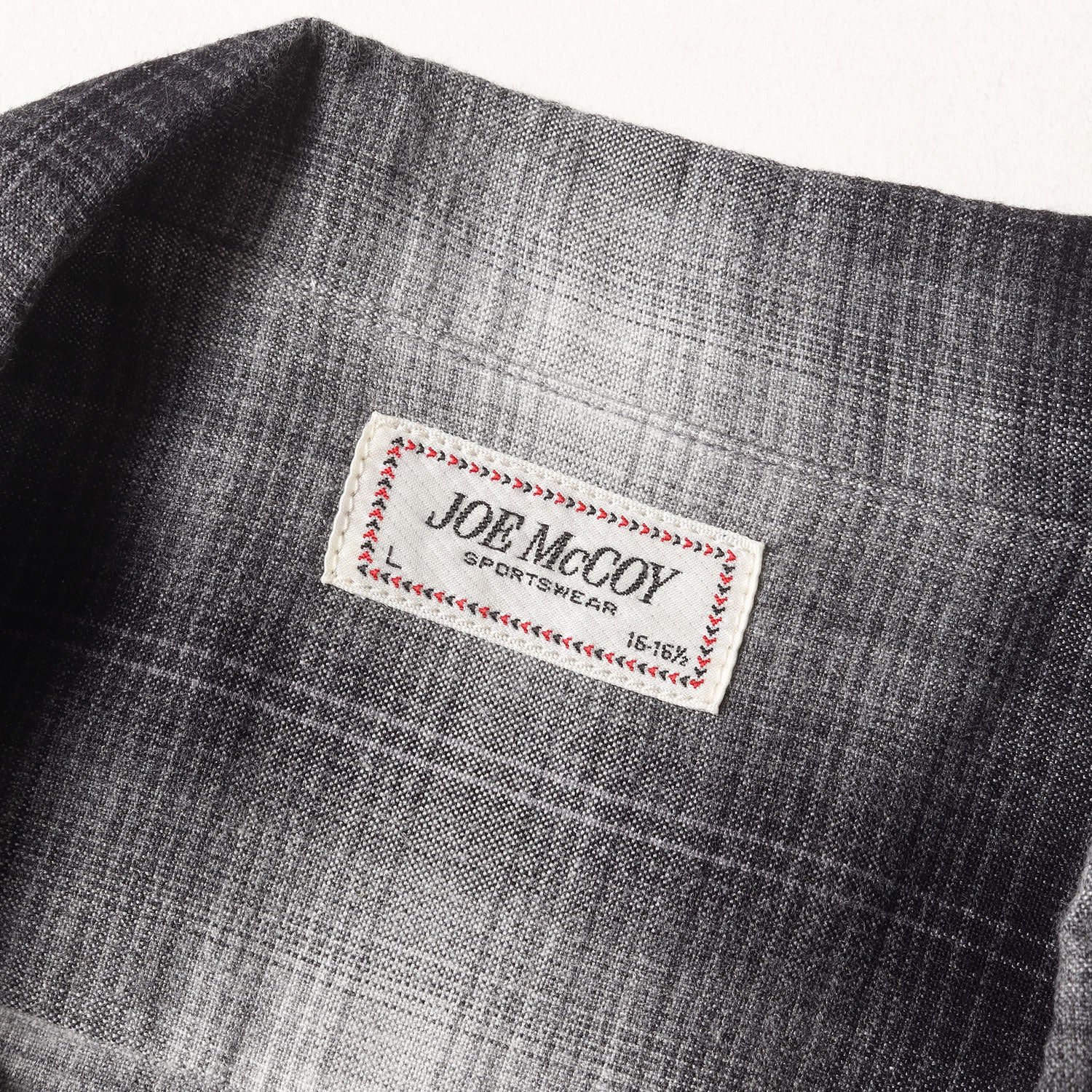 joe mccoy オンブレ チェック オープンカラー シャツジョーマッコイ