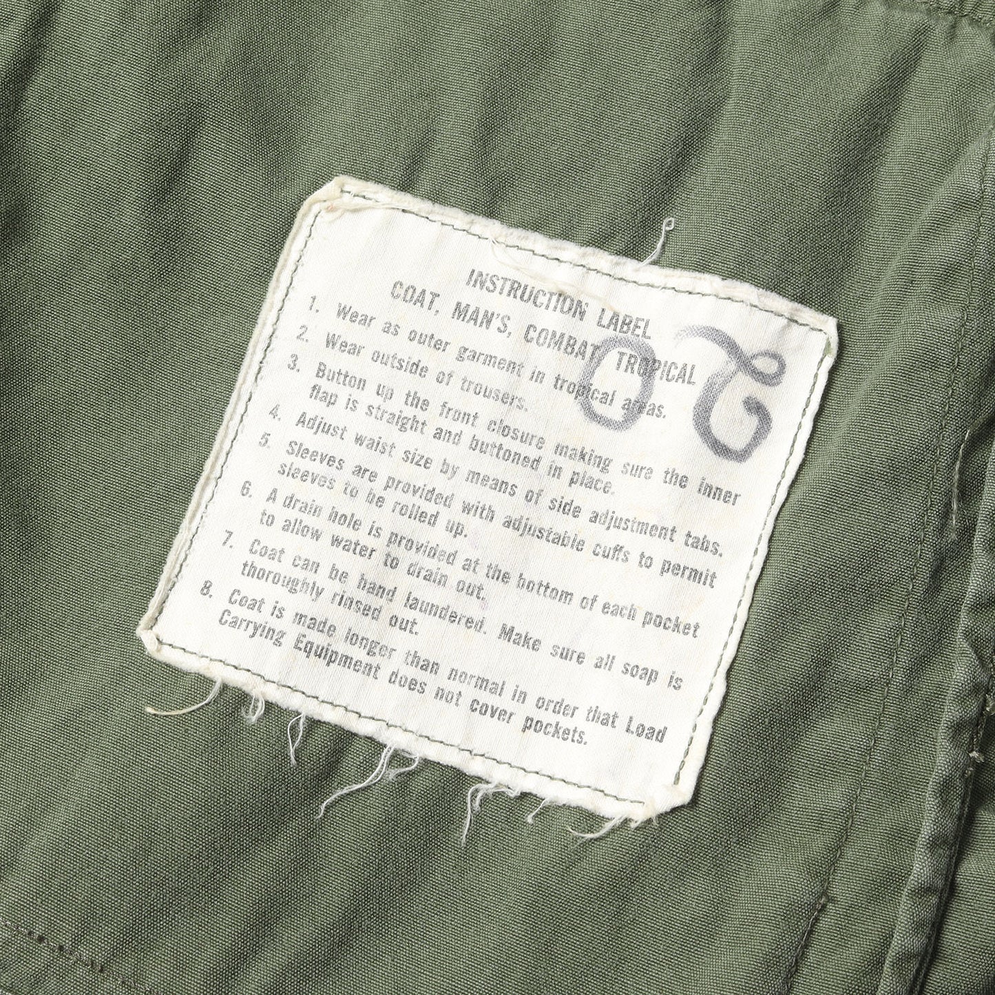 [希少モデル] 60s 米軍実物 2nd ジャングル ファティーグ ジャケット / ノンリップ ナム戦