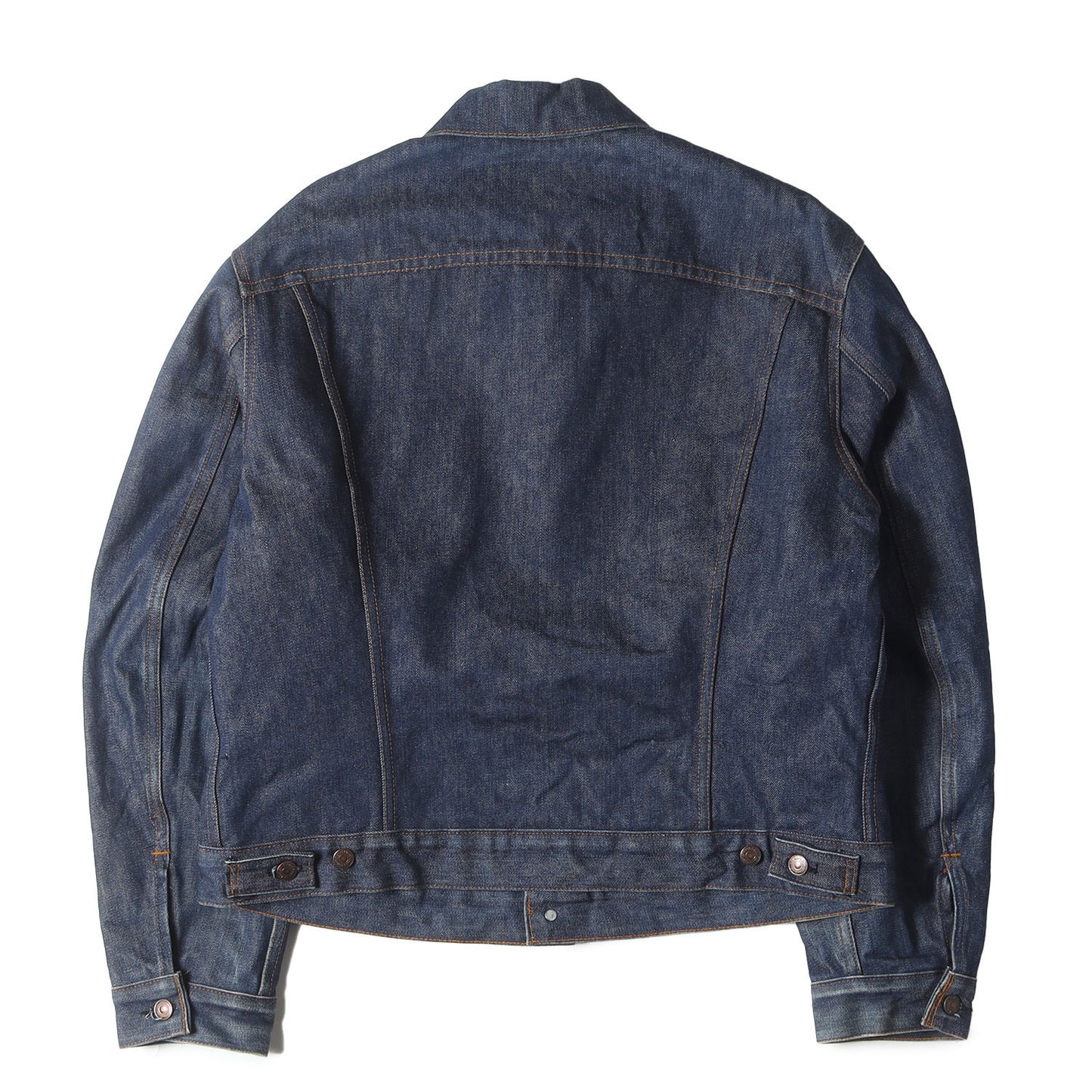 [濃紺 ビッグサイズ] 70s 70505-0317 4th ブランケット付き デニムジャケット / ボタン裏刻印52 ケアタグ付き