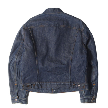 [濃紺 ビッグサイズ] 70s 70505-0317 4th ブランケット付き デニムジャケット / ボタン裏刻印52 ケアタグ付き
