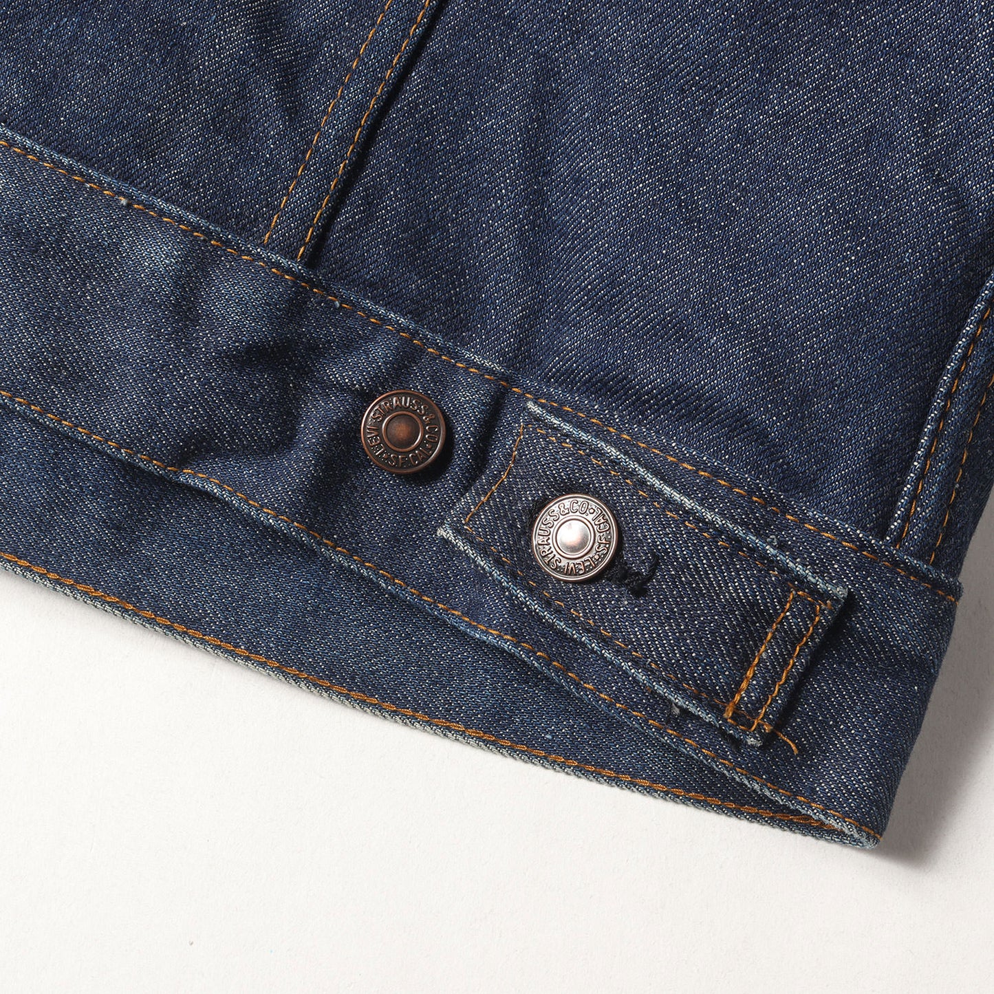 [濃紺 ビッグサイズ] 70s 70505-0317 4th ブランケット付き デニムジャケット / ボタン裏刻印52 ケアタグ付き