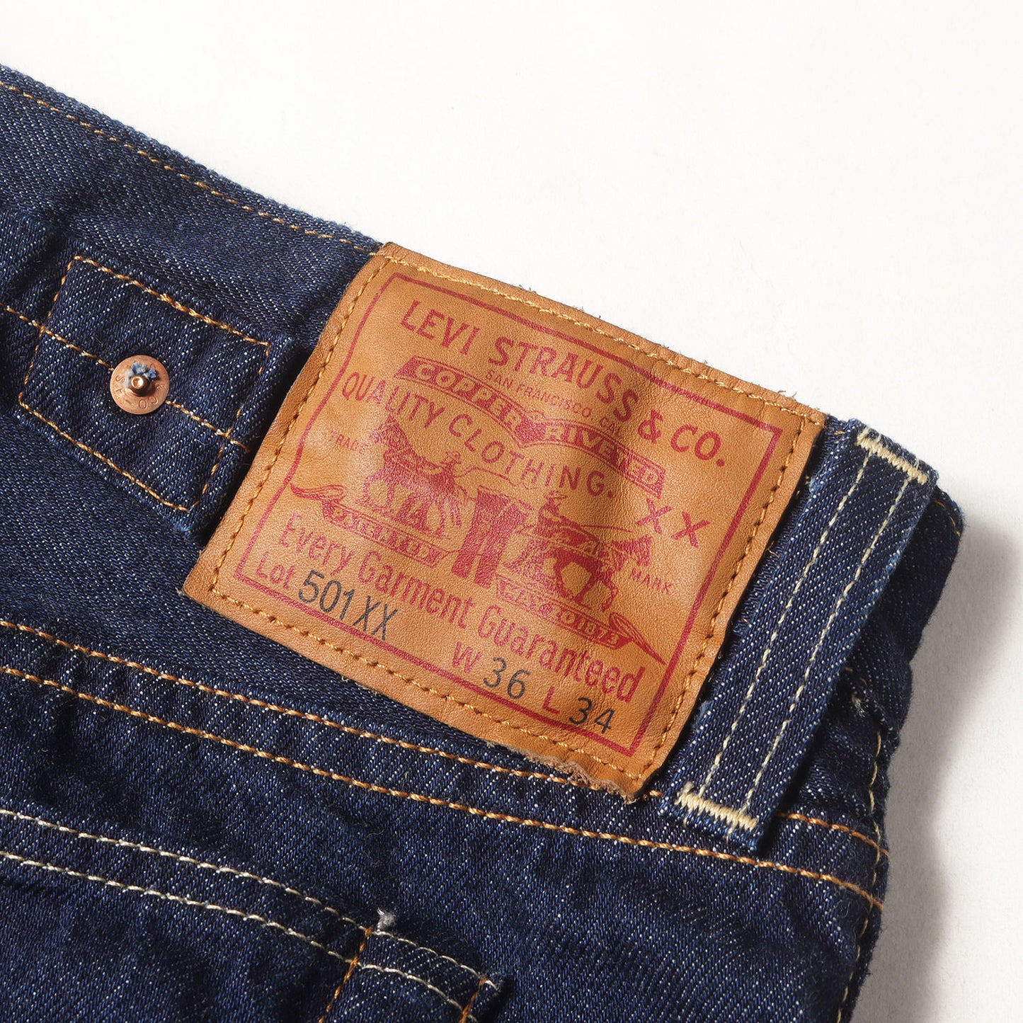 [極美品 ビッグサイズ] 1937年復刻 501XX シンチバック デニムパンツ / 日本製 37501-0018