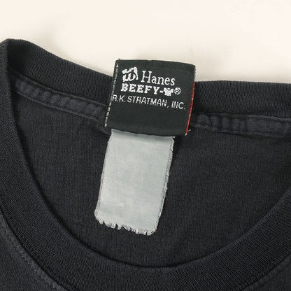 [GOODフェード] 00s ピンナップガール フレイム エンブレム ロゴ Tシャツ