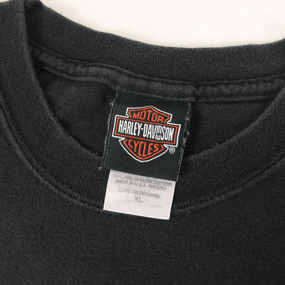 [GOODフェード] 00s フレイム エンブレム トライバル ロゴ Tシャツ / USA製 Hanes