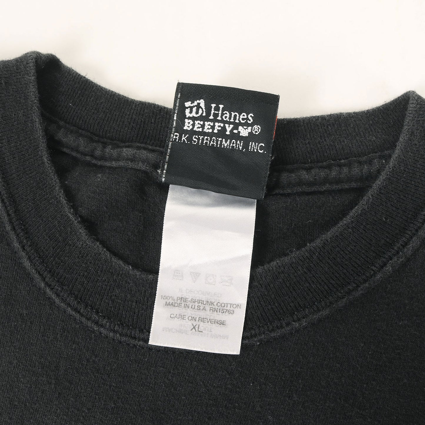 [GOODフェード] 00s フレイム エンブレム トライバル ロゴ Tシャツ / USA製 Hanes