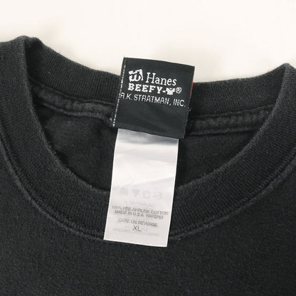 [GOODフェード] 00s フレイム エンブレム トライバル ロゴ Tシャツ / USA製 Hanes