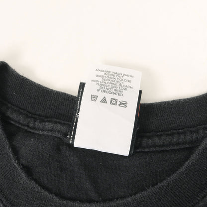 [GOODフェード] 00s フレイム エンブレム トライバル ロゴ Tシャツ / USA製 Hanes