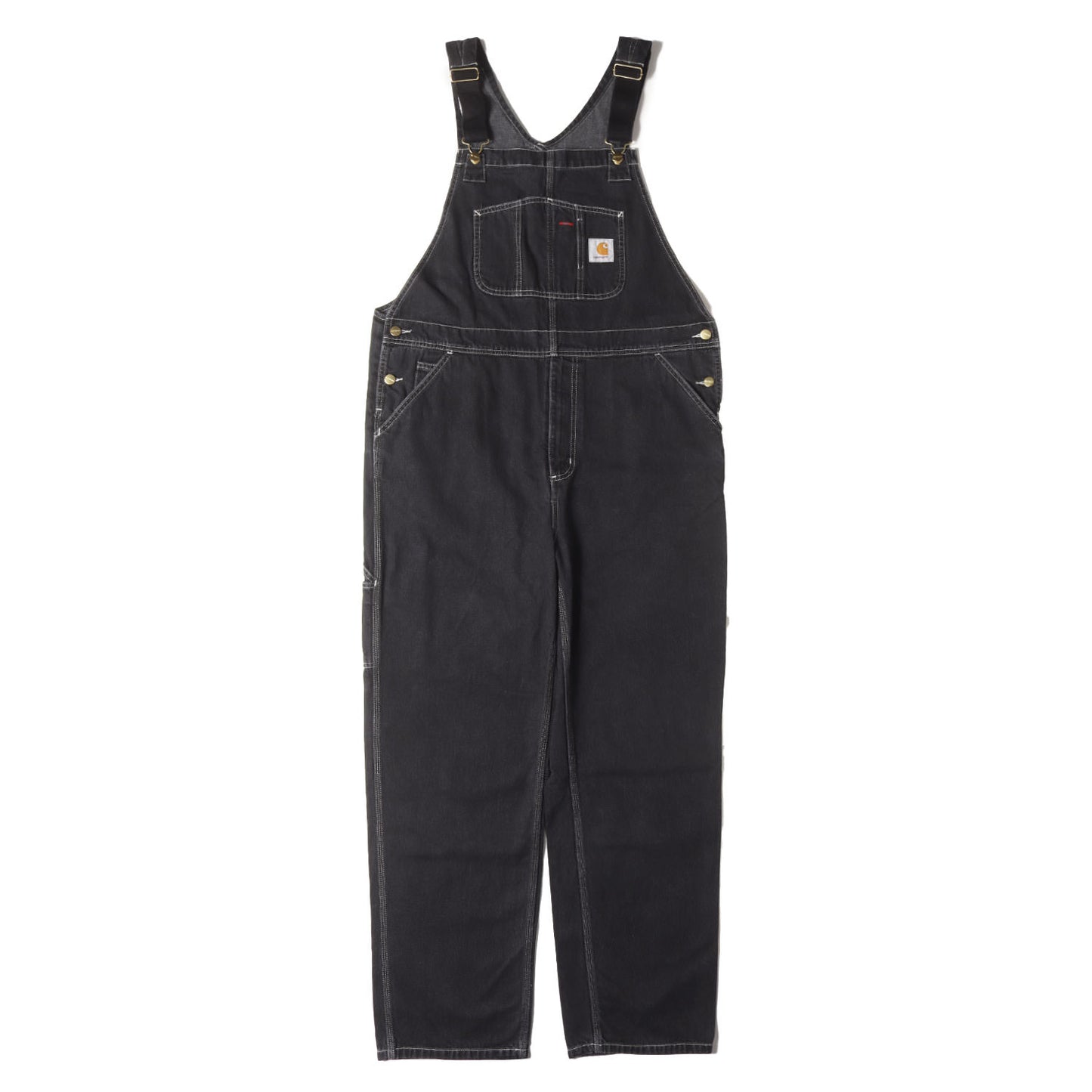 ストーンウォッシュ加工 デニム ビブ オーバーオール (BIB OVERALL)