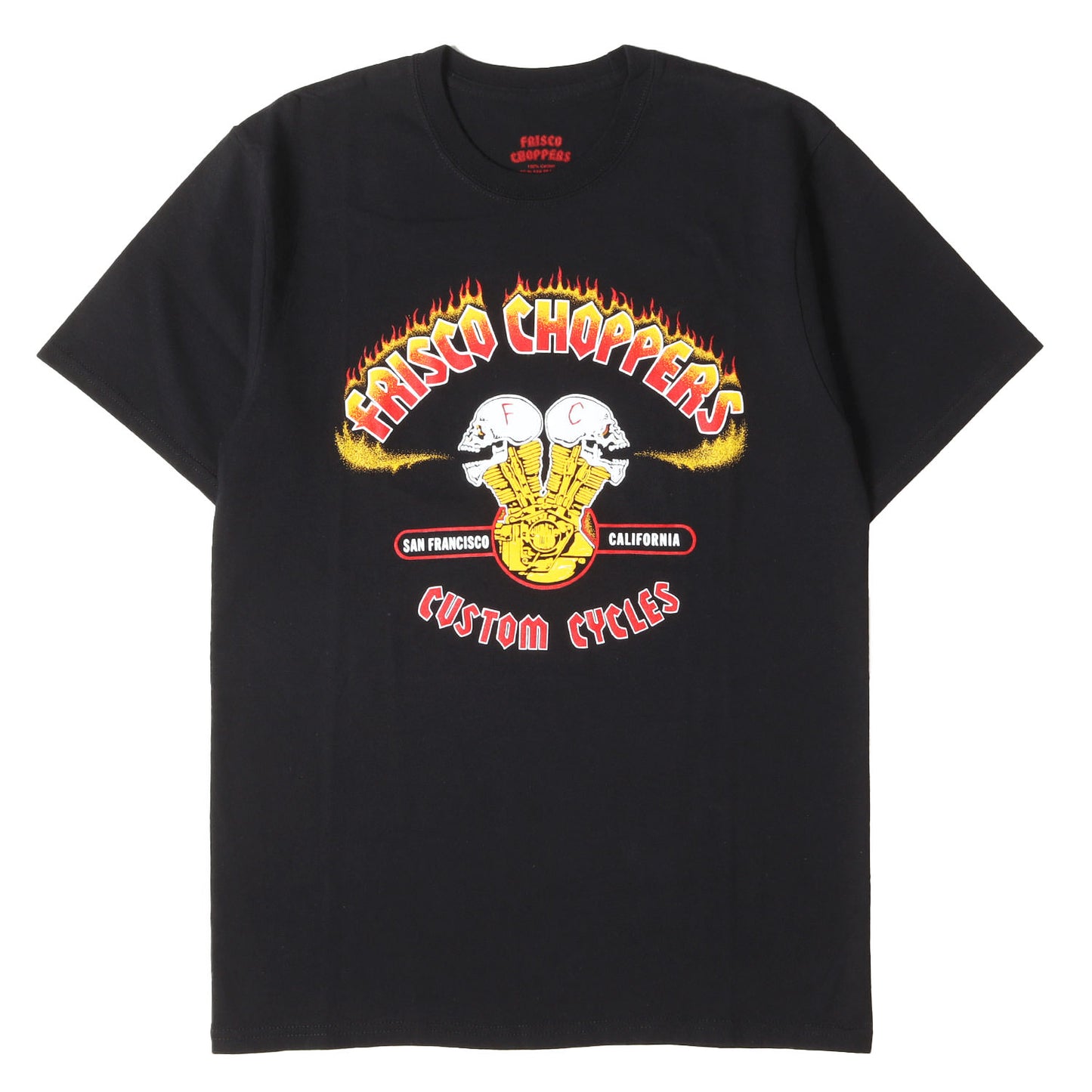 スカルモーター クルーネック Tシャツ
