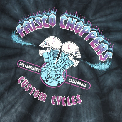 タイダイ染め スカルモーター Tシャツ