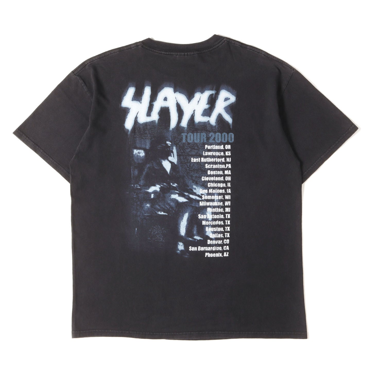 [GOODフェード] 00s SLAYER 2000 TOUR スレイヤー Tシャツ / メキシコ製 TULTEX