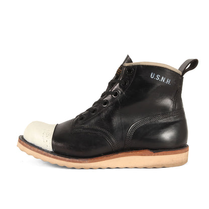 ×IrregulaR by ZIP STEVENSON リメイク キャップトゥ レザー ブーツ