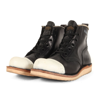 ×IrregulaR by ZIP STEVENSON リメイク キャップトゥ レザー ブーツ