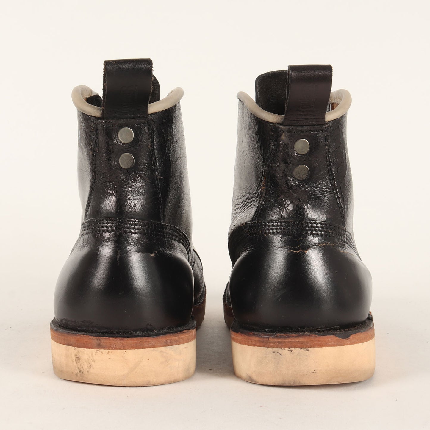 ×IrregulaR by ZIP STEVENSON リメイク キャップトゥ レザー ブーツ