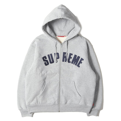 24AW アーチロゴ サーマル ジップ スウェットパーカー(Arc Thermal Lined Zip Up Hooded Sweatshirt)
