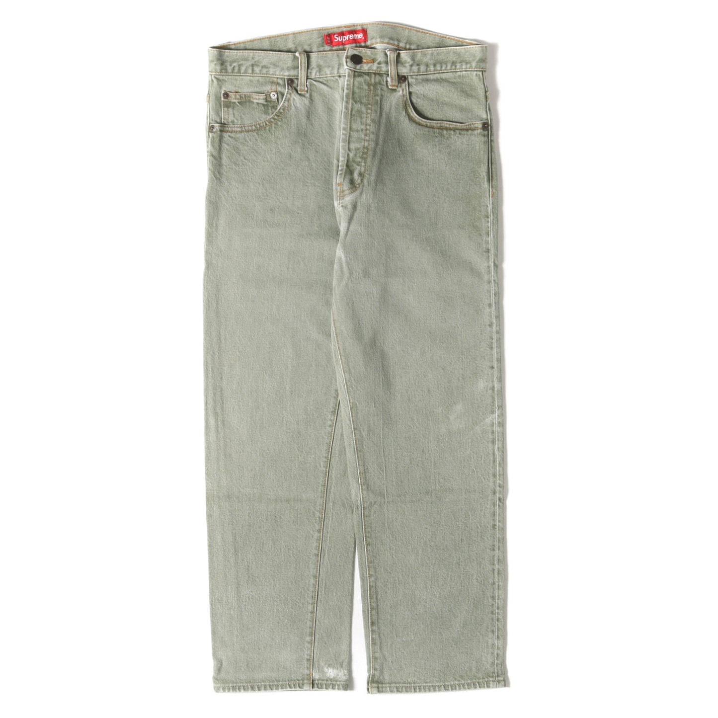 22SS ウォッシュ加工 スターロゴ デニムパンツ(Regular Jean)