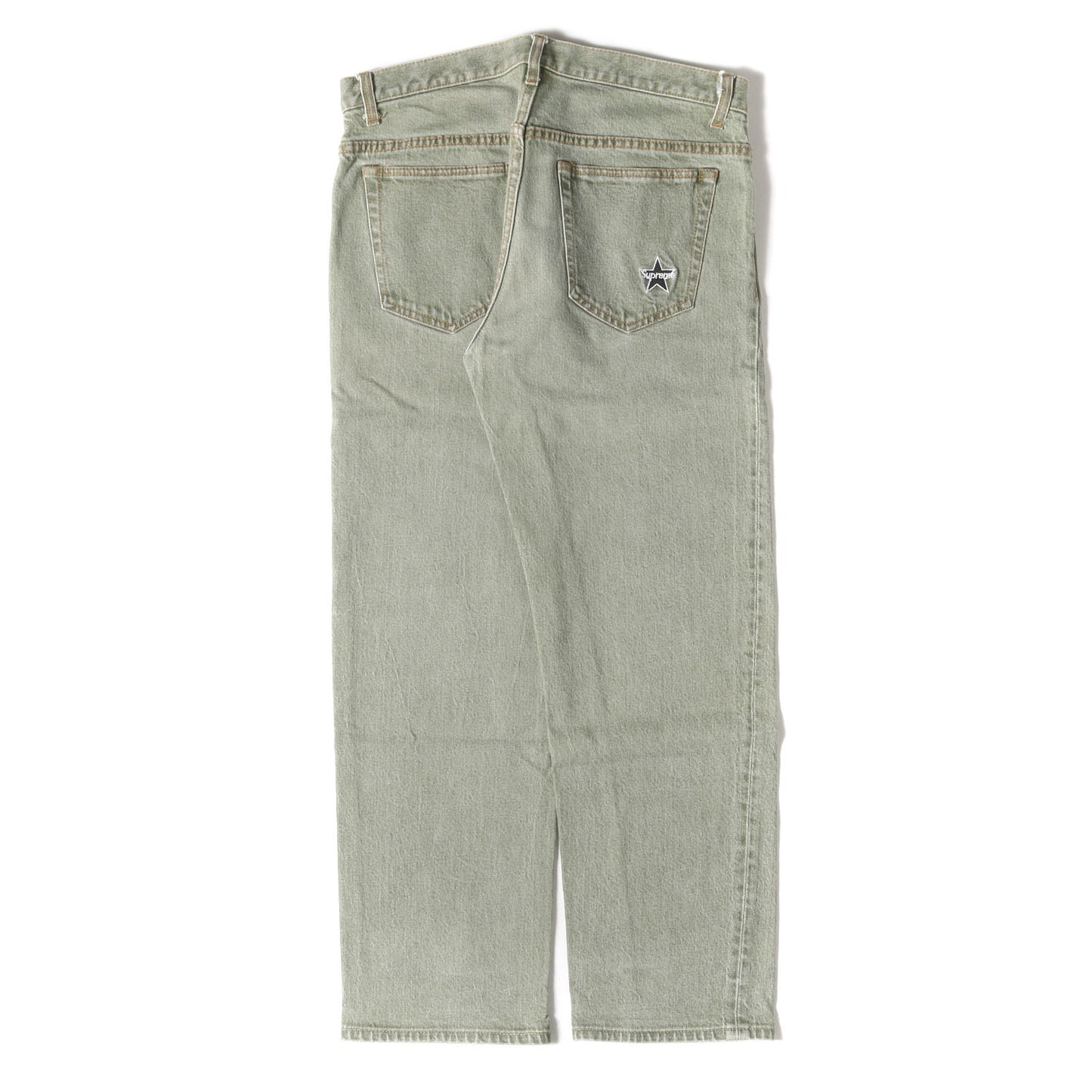 22SS ウォッシュ加工 スターロゴ デニムパンツ(Regular Jean)