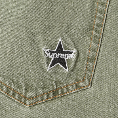 22SS ウォッシュ加工 スターロゴ デニムパンツ(Regular Jean)