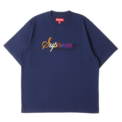24AW マルチカラーロゴ刺繍 Tシャツ(Cursive S/S Top)