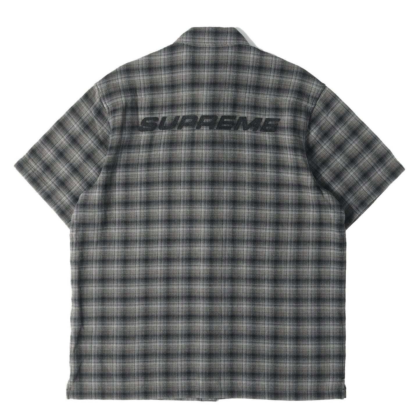 22SS バックロゴ オンブレチェック 半袖シャツ(Plaid S/S Shirt)