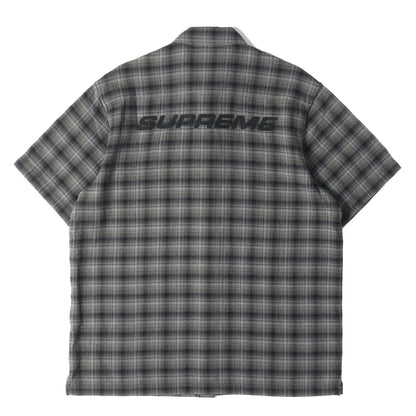 22SS バックロゴ オンブレチェック 半袖シャツ(Plaid S/S Shirt)