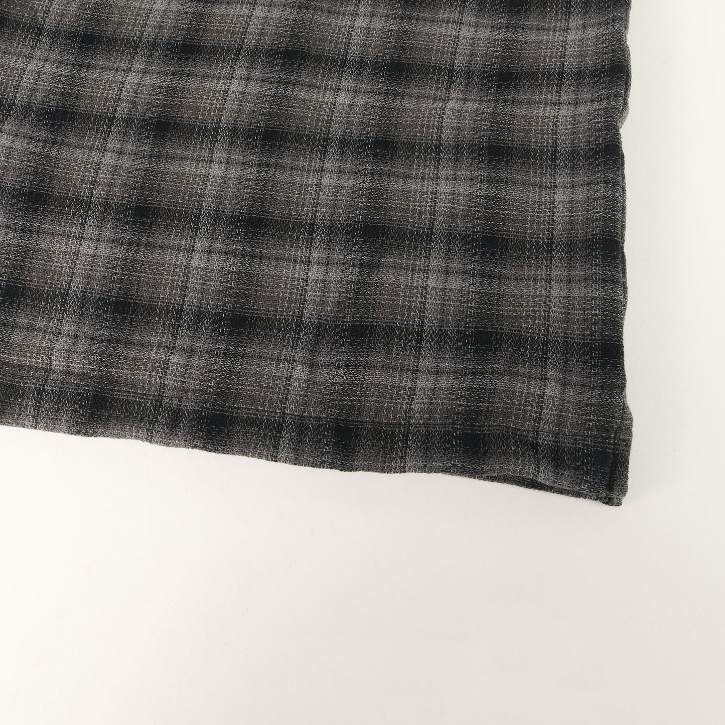 22SS バックロゴ オンブレチェック 半袖シャツ(Plaid S/S Shirt)