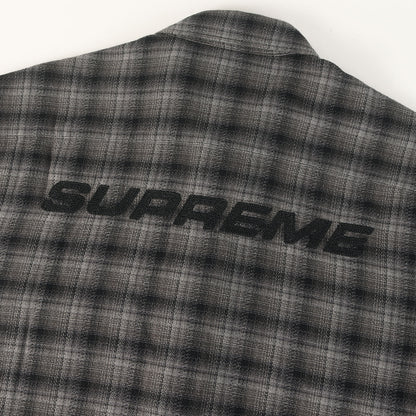 22SS バックロゴ オンブレチェック 半袖シャツ(Plaid S/S Shirt)