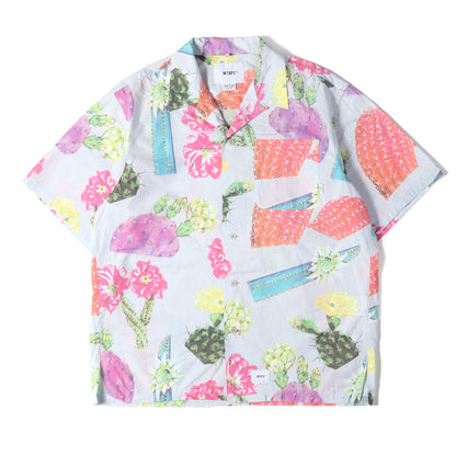 24SS サボテン柄 オープンカラー 半袖シャツ(TXT 02 / SS / COTTON. BROADCLOTH. TEXTILE)
