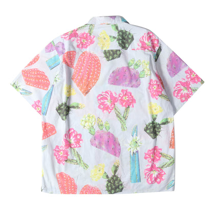 24SS サボテン柄 オープンカラー 半袖シャツ(TXT 02 / SS / COTTON. BROADCLOTH. TEXTILE)