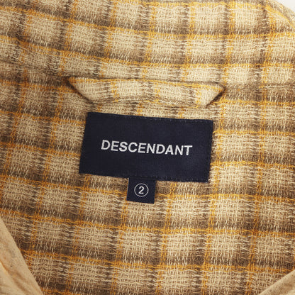 24SS スタンドカラー チェック 半袖シャツ(TETTY TEXTILE SS SHIRT)