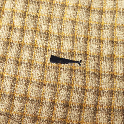 24SS スタンドカラー チェック 半袖シャツ(TETTY TEXTILE SS SHIRT)