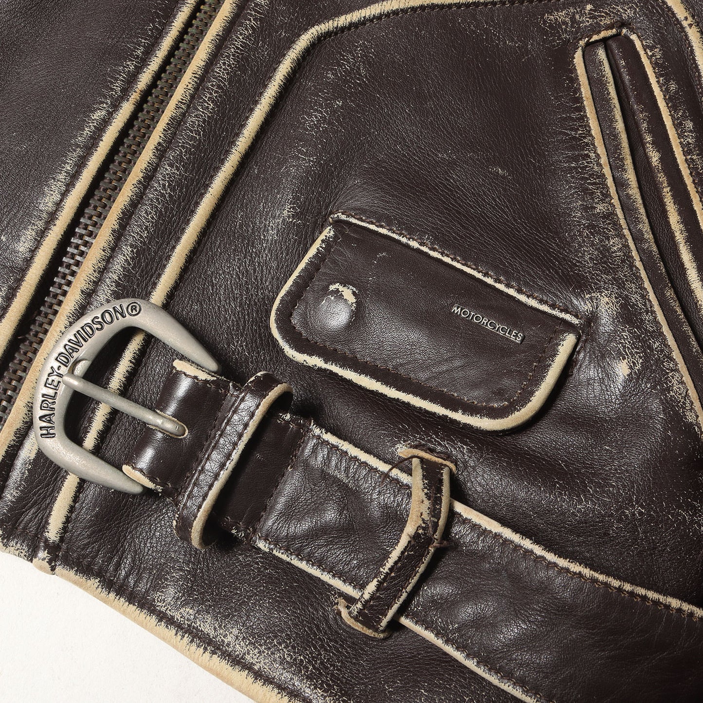 [雰囲気抜群] 90s エンボス イーグル カウレザー ダブル ライダースジャケット USA製