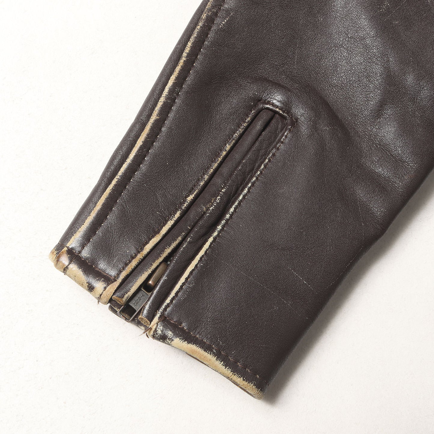 [雰囲気抜群] 90s エンボス イーグル カウレザー ダブル ライダースジャケット USA製