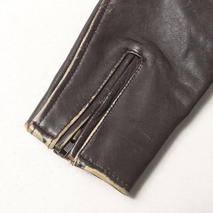 [雰囲気抜群] 90s エンボス イーグル カウレザー ダブル ライダースジャケット USA製