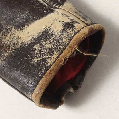 [雰囲気抜群] 90s エンボス イーグル カウレザー ダブル ライダースジャケット USA製