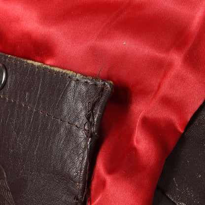 [雰囲気抜群] 90s エンボス イーグル カウレザー ダブル ライダースジャケット USA製