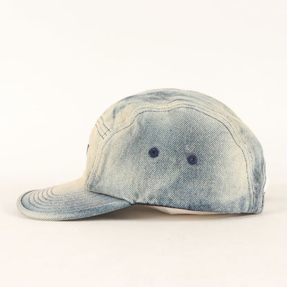 24SS ダーティー加工 デニム BOXロゴ キャンプキャップ(Washed Chino Twill Camp Cap)