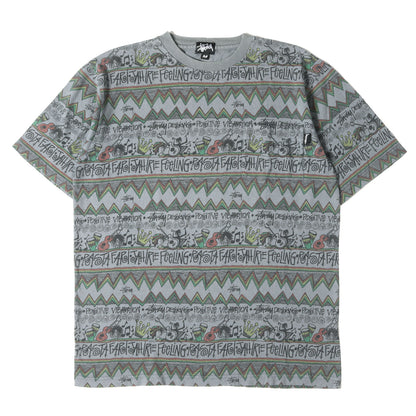 00s IRIE BAND 総柄プリント ポケット Tシャツ(USA製)
