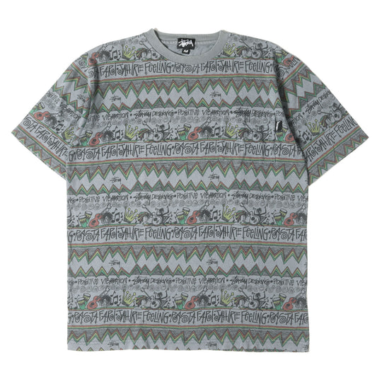 00s IRIE BAND 総柄プリント ポケット Tシャツ(USA製)