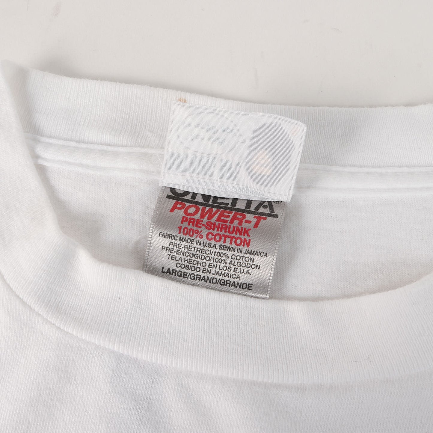 90s 初期 吹き出しタグ 猿の惑星 ノバ Tシャツ(ONEITAボディ)