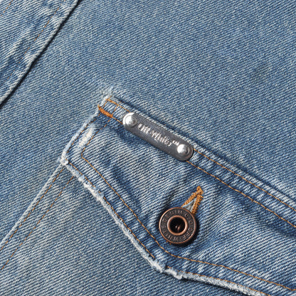 ヴィンテージ加工 グラデーションアロー デニムシャツ(GRADIENT ARROW VINTAGE DENIM SHIRT)