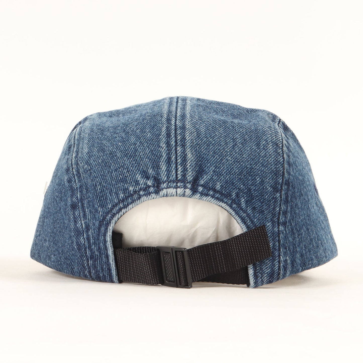 レザーバイザー デニム BOXロゴ キャンプキャップ(Denim Leather Visor Camp Cap)